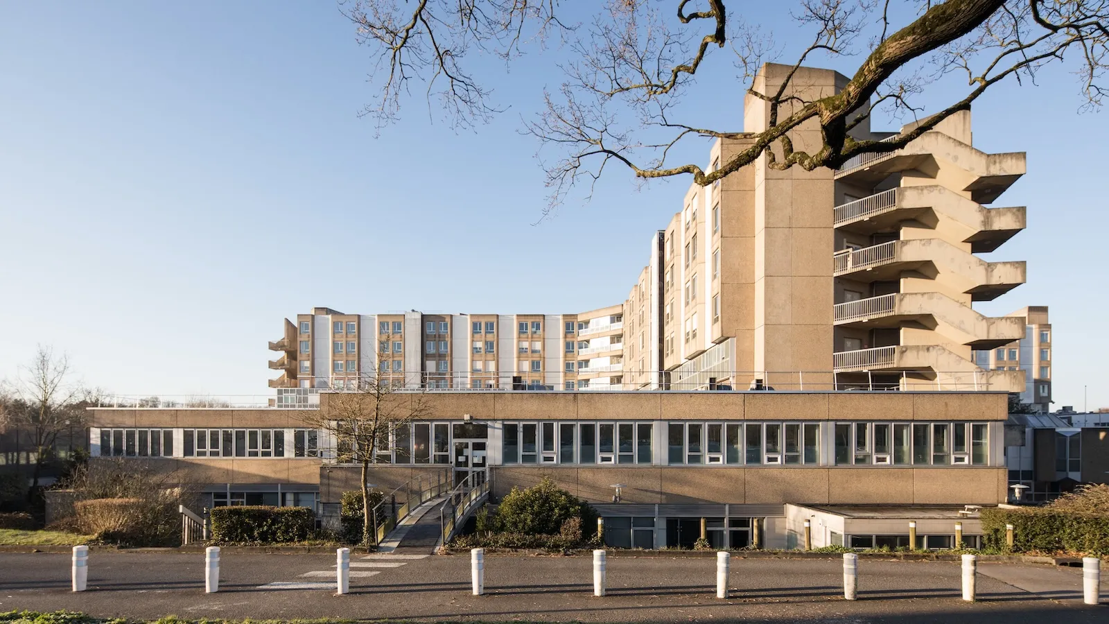 Hopital Sud à Rennes - Europan 17 - Élévation Est 