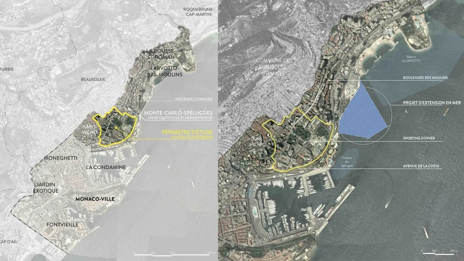 Étude de programmation urbaine - Monte-Carlo, 2013 - Secteur d'étude