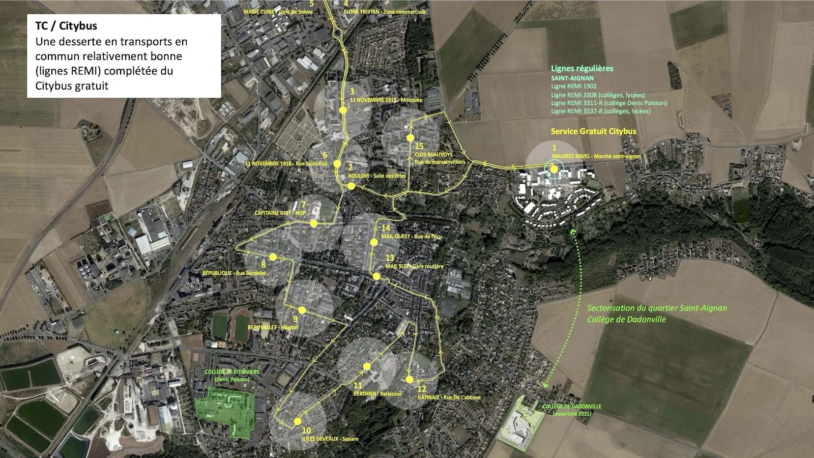 Pithiviers Saint-Aignan - Étude socio-urbaine - Mobilités © ER U&P