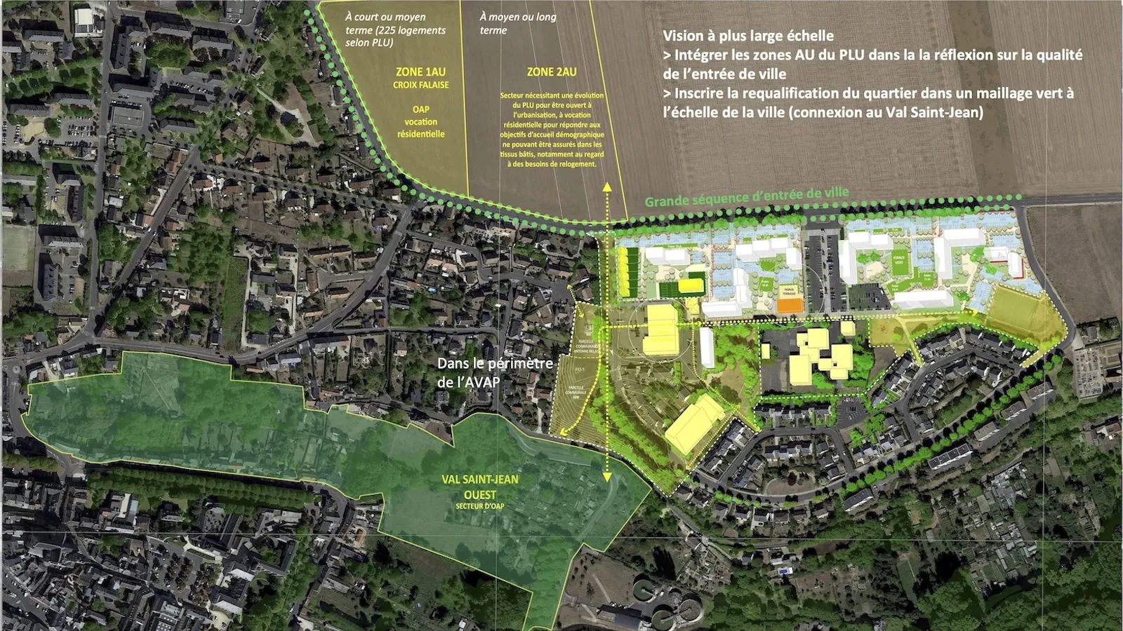 Pithiviers Saint-Aignan - Étude socio-urbaine - Plan guide (document de travail non validé) © ER U&P