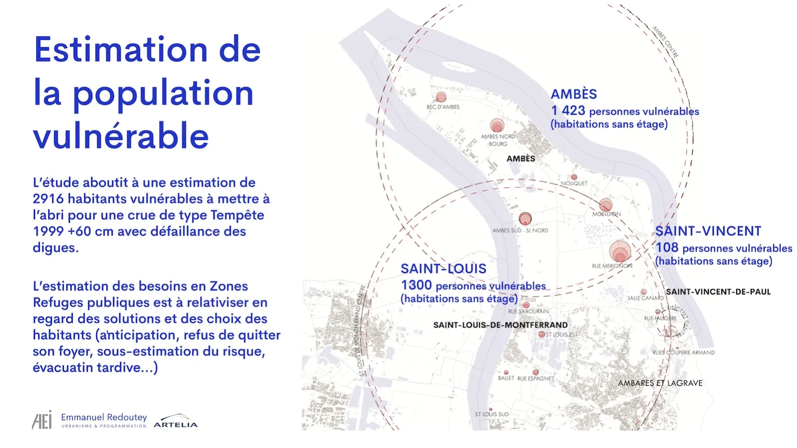 Zones Refuges de Presqu'île d'Ambès : Étude de programmation © AEI - Emmanuel Redoutey U&P - Artelia
