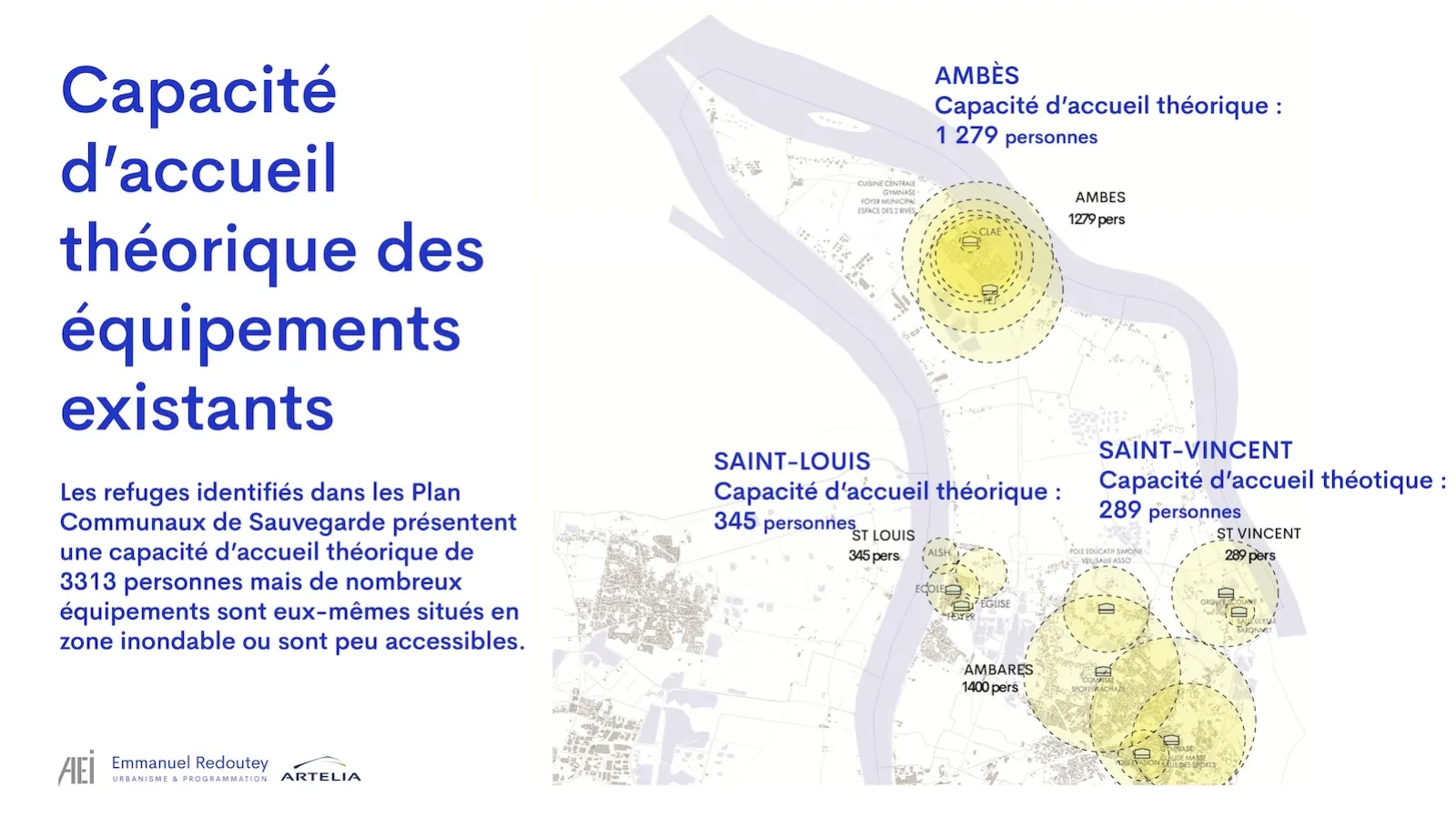 Zones Refuges de Presqu'île d'Ambès : Étude de programmation © AEI - Emmanuel Redoutey U&P - Artelia