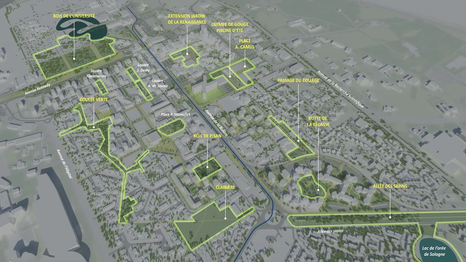 Plan guide La Source - Jardins © Emmanuel Redoutey U&P - Rio architectes