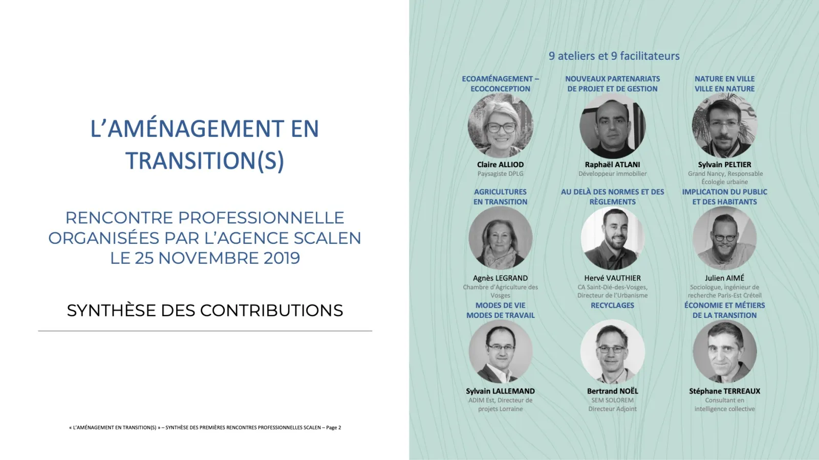 L'aménagement en transition(s) - 2020 © Scalen - Emmanuel Redoutey U&P