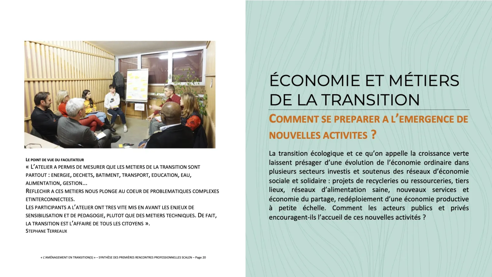 L'aménagement en transition(s) - 2020 © Scalen - Emmanuel Redoutey U&P