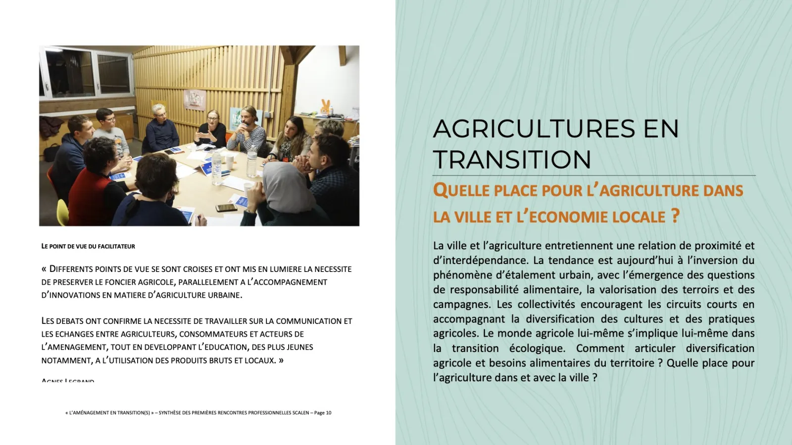 L'aménagement en transition(s) - 2020 © Scalen - Emmanuel Redoutey U&P