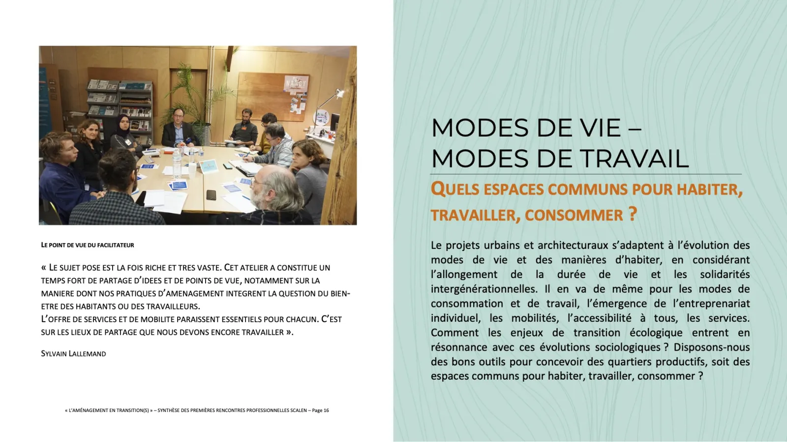 L'aménagement en transition(s) - 2020 © Scalen - Emmanuel Redoutey U&P