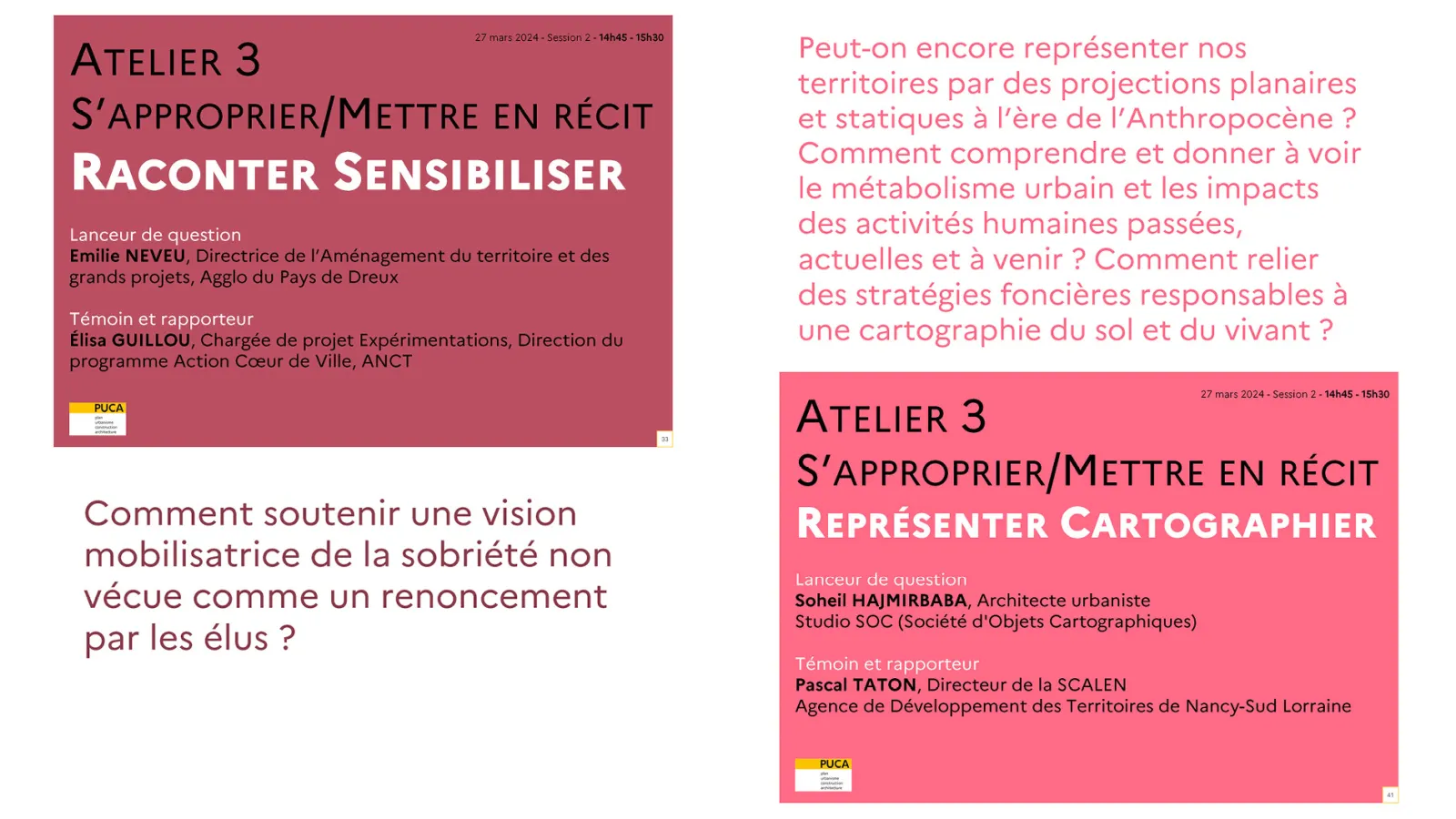 Atelier Mettre en récit